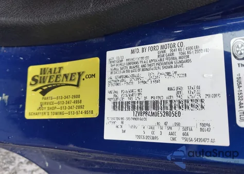 2014 Ford Mustang V6 из США, поврежденный, VIN 1ZVBP8AM0E5280580